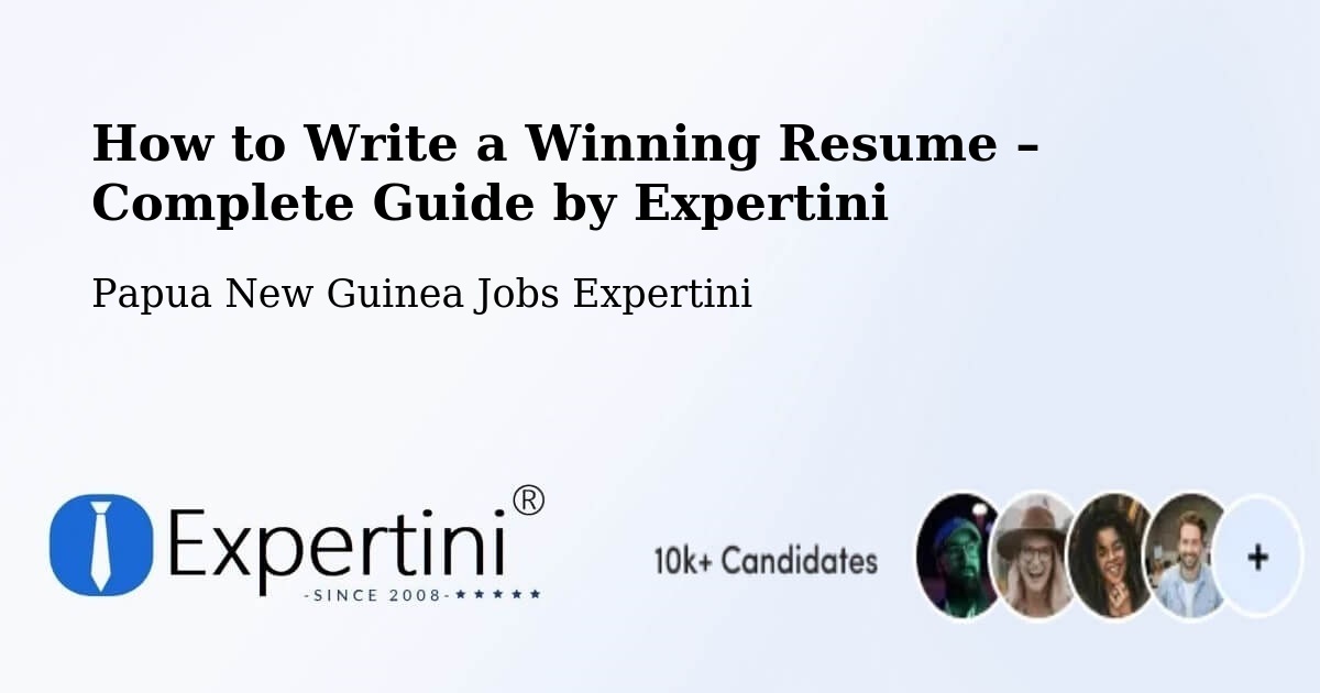 Resume Writing Guide for Job Seekers – Esa’Ala - Esa’Ala, Papua New Guinea Jobs Expertini